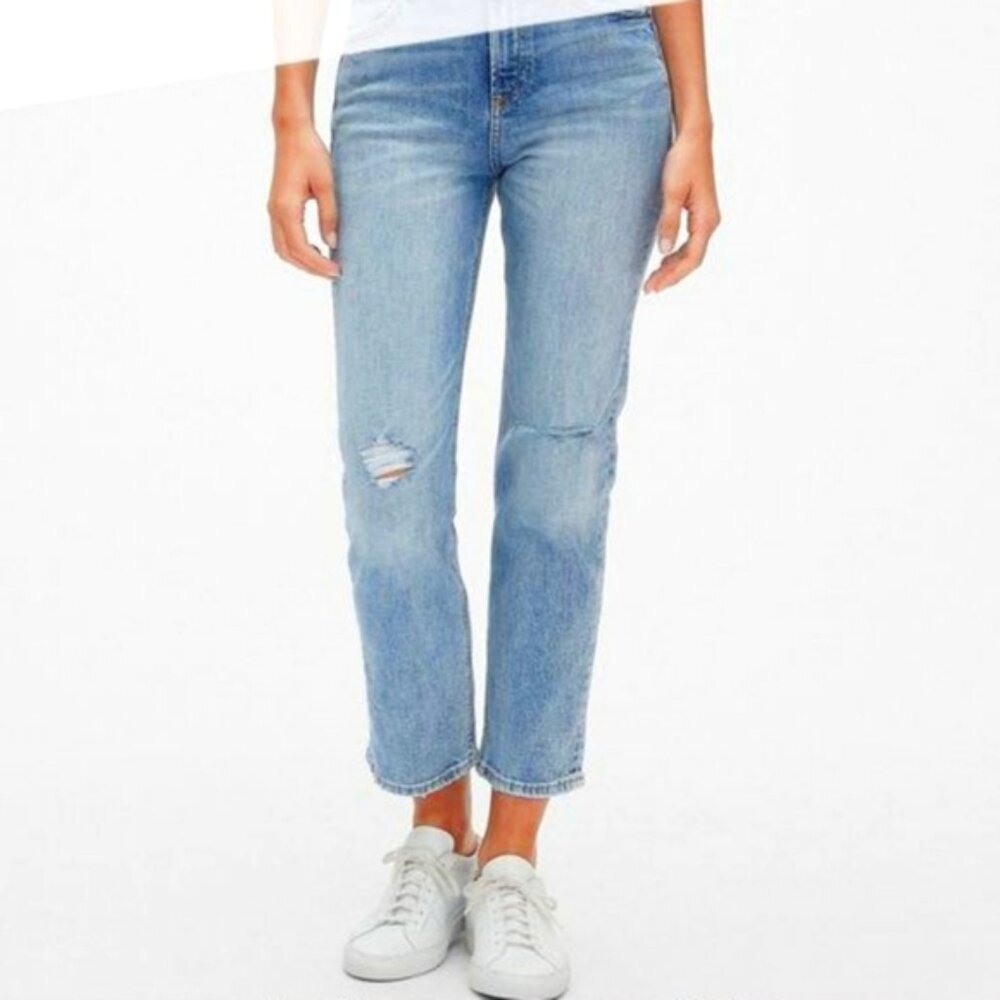 Gap Real Straight Vintage Stretch Jeans High Rise New NWT Womens Size 30 Denim